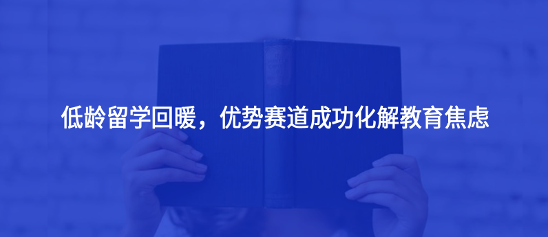 低龄留学回暖，优势赛道成功化解教育焦虑